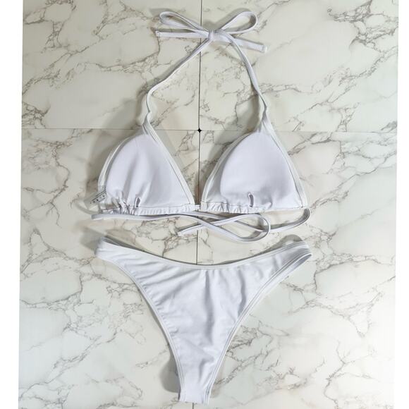 Boutique Basic White Bikini Large Set $39 - Picture 15 of 15